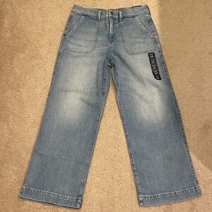 NWT J. Crew Factory wide leg crop jeans 28T tall or 6